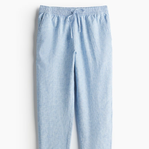 H&M LINEN-BLEND JOGGERS NWT - Picture 3 of 4